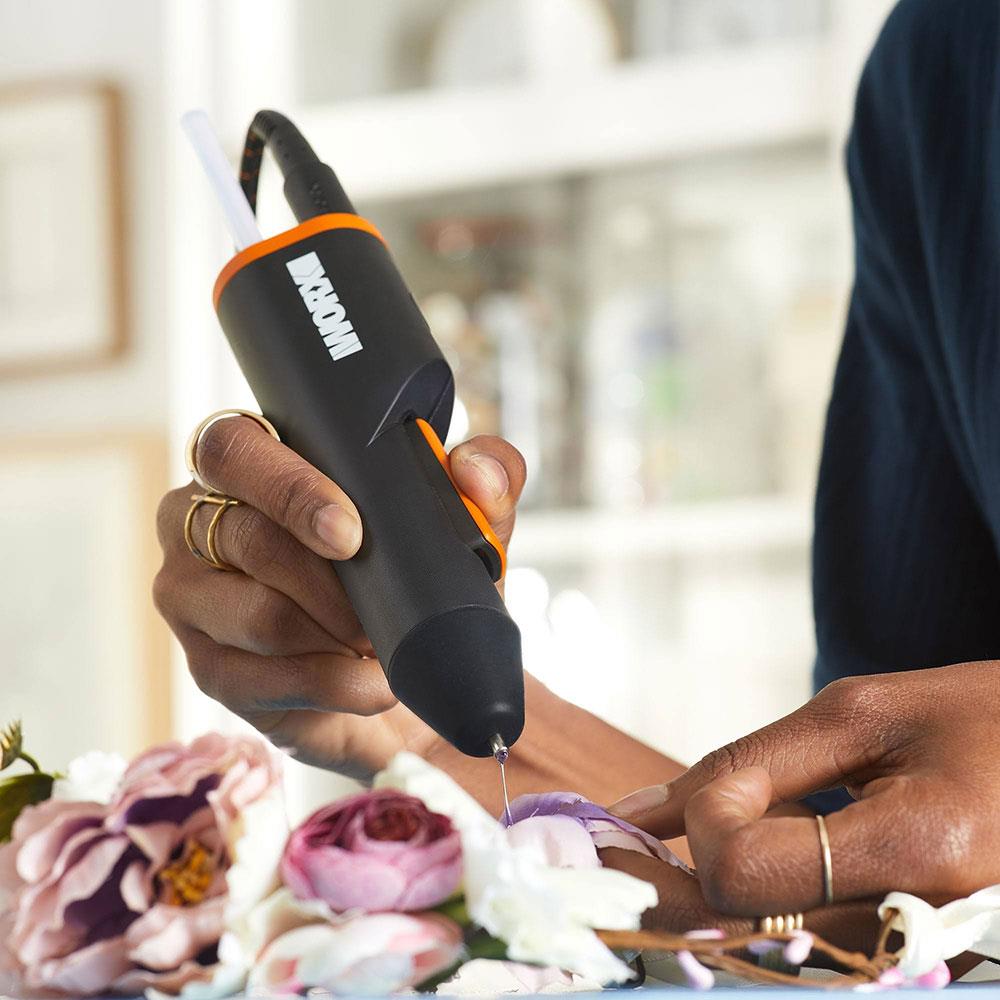 WORX WX746.9 MAKERX 20Volt Profesyonel Sıcak Mum Silikon Tabancası + 10 Silikon (Akü Dahil Değildir) - Onivias