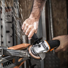 WORX WX800 20Volt 2.0 Ah. Li - ion Çift Akülü 115mm Profesyonel Şarjlı Avuç Taşlama - Onivias