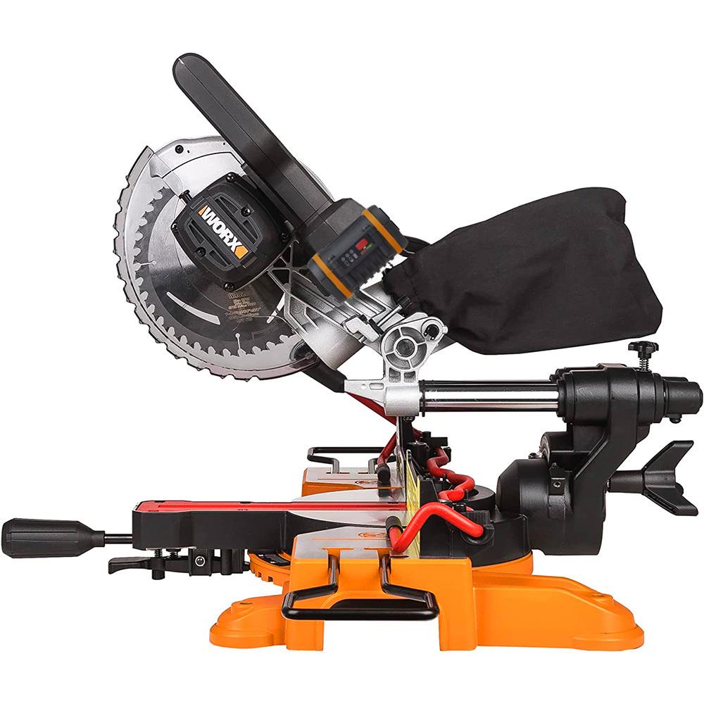 WORX WX845.9CB 20Volt/2.0Ah Li - ion Çift Akülü Şarjlı 216MM Profesyonel Kızaklı Gönye Kesme - Onivias