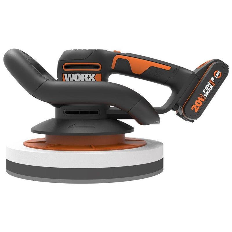 WORX WX856 20Volt 2.0Ah. Li-ion 254MM təkrar doldurulan orbital cilalama maşını 