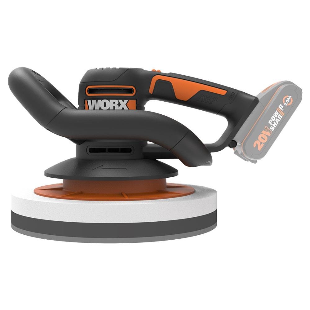 WORX WX856.9 20Volt 254MM Şarjlı Orbital Polisaj Makinesi (Akü Dahil Değildir) - Onivias