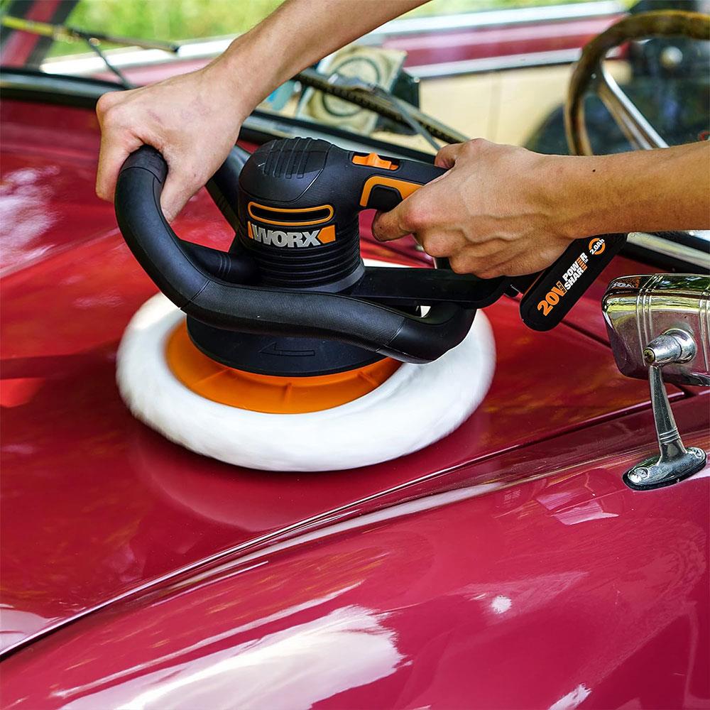 WORX WX856.9 20Volt 254MM Şarjlı Orbital Polisaj Makinesi (Akü Dahil Değildir) - Onivias