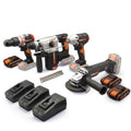 WORX WXKS5 WX354.9 + WX272.9 + WX380.9 + WX812.9 + WA3601 20V/2Ah Pro Kombo Set - Onivias