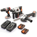 WORX WXKS6 WX354.9 + WX380.9 + WX812.9 + WA3601 20V/2Ah Pro Kombo Set - Onivias
